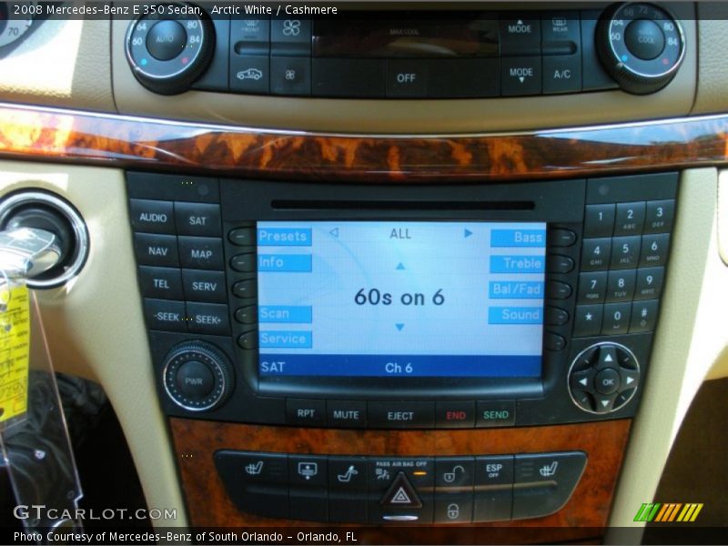 Arctic White / Cashmere 2008 Mercedes-Benz E 350 Sedan