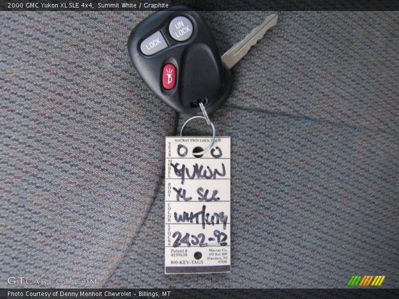 Summit White / Graphite 2000 GMC Yukon XL SLE 4x4