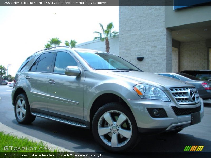 Pewter Metallic / Cashmere 2009 Mercedes-Benz ML 350 4Matic