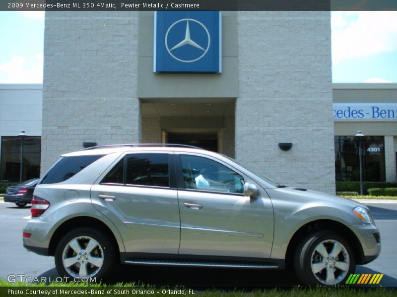 Pewter Metallic / Cashmere 2009 Mercedes-Benz ML 350 4Matic
