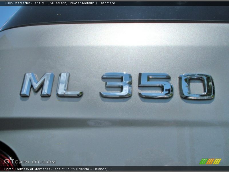 Pewter Metallic / Cashmere 2009 Mercedes-Benz ML 350 4Matic