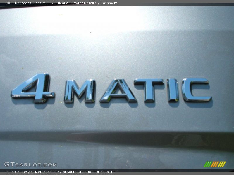 Pewter Metallic / Cashmere 2009 Mercedes-Benz ML 350 4Matic