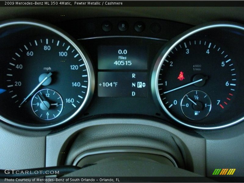 Pewter Metallic / Cashmere 2009 Mercedes-Benz ML 350 4Matic