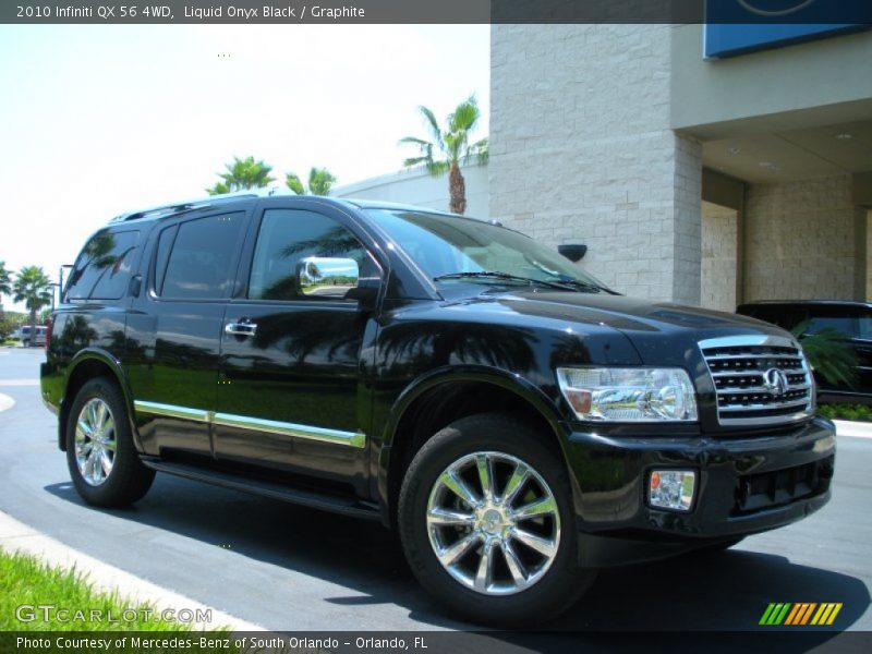 Liquid Onyx Black / Graphite 2010 Infiniti QX 56 4WD