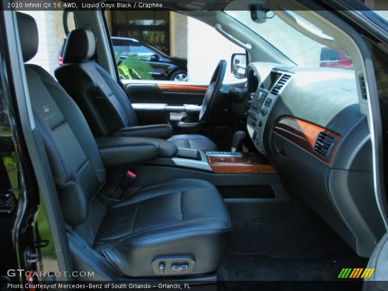 Liquid Onyx Black / Graphite 2010 Infiniti QX 56 4WD