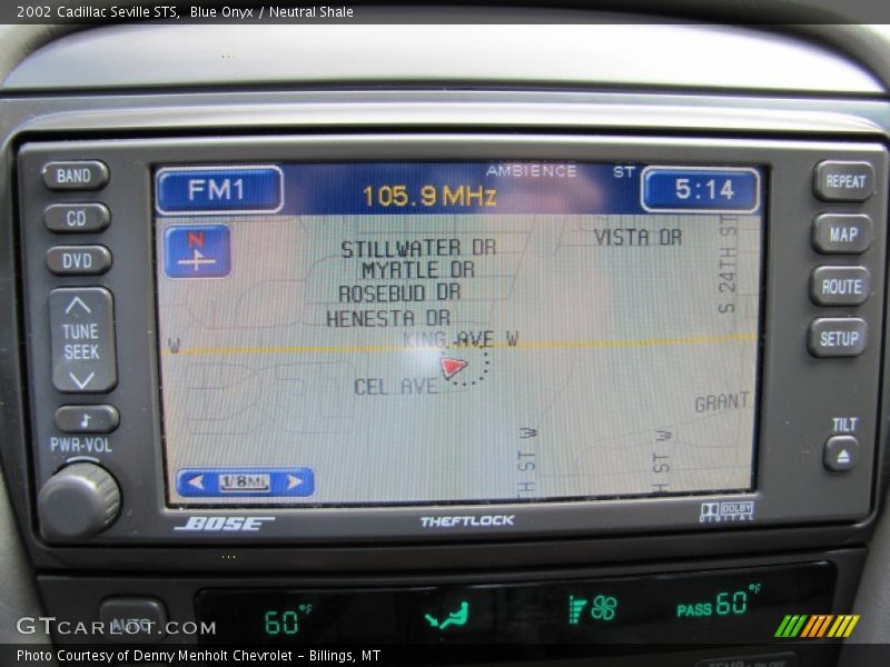 Controls of 2002 Seville STS