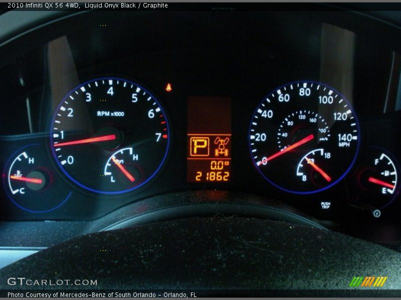 Liquid Onyx Black / Graphite 2010 Infiniti QX 56 4WD