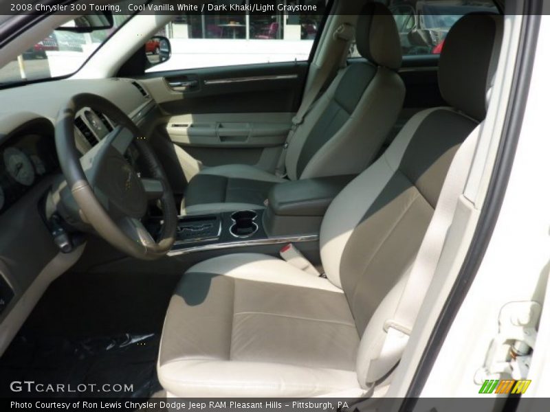 Cool Vanilla White / Dark Khaki/Light Graystone 2008 Chrysler 300 Touring