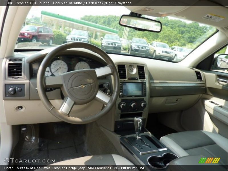 Cool Vanilla White / Dark Khaki/Light Graystone 2008 Chrysler 300 Touring