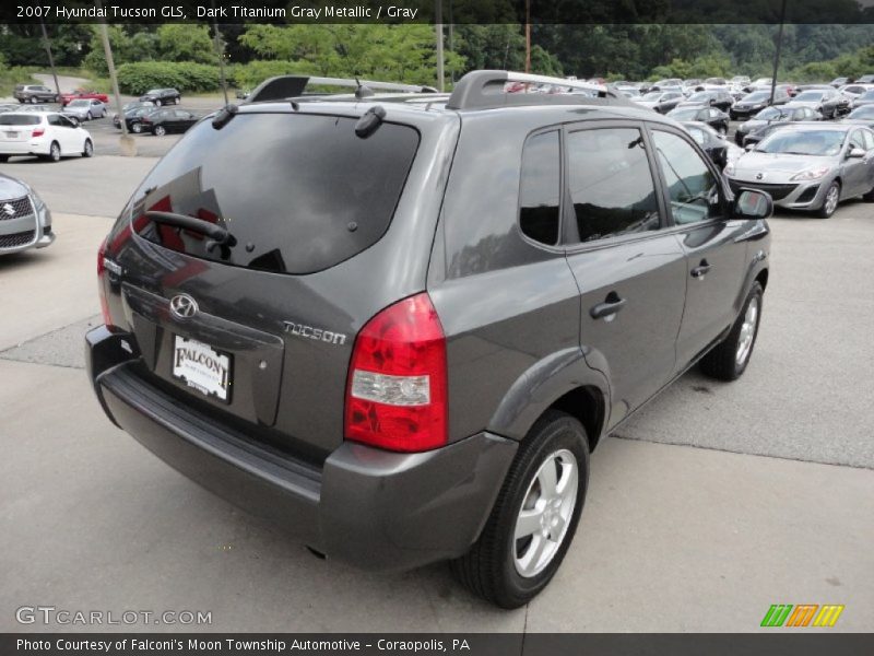Dark Titanium Gray Metallic / Gray 2007 Hyundai Tucson GLS