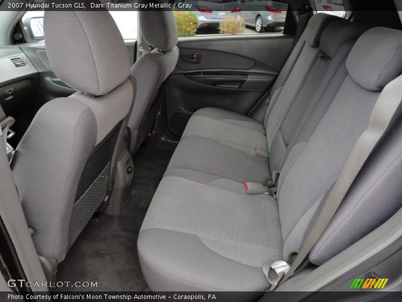 Dark Titanium Gray Metallic / Gray 2007 Hyundai Tucson GLS