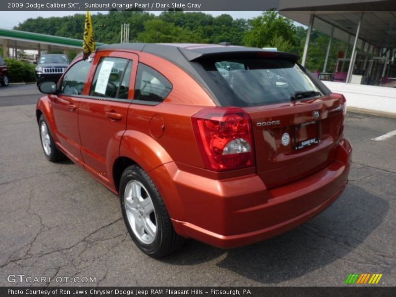 Sunburst Orange Pearl / Dark Slate Gray 2009 Dodge Caliber SXT