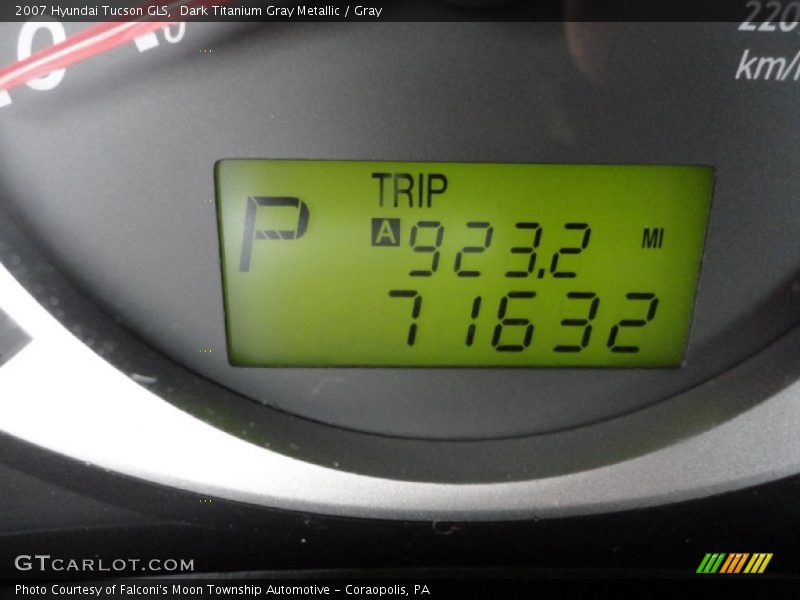 Dark Titanium Gray Metallic / Gray 2007 Hyundai Tucson GLS