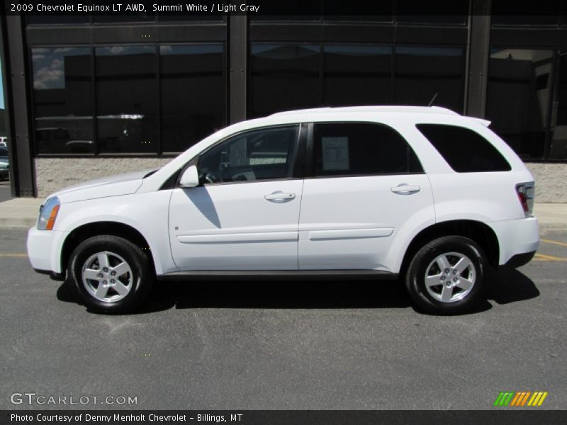 Summit White / Light Gray 2009 Chevrolet Equinox LT AWD