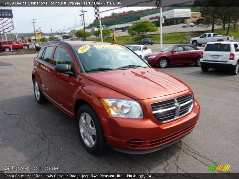 Sunburst Orange Pearl / Dark Slate Gray 2009 Dodge Caliber SXT