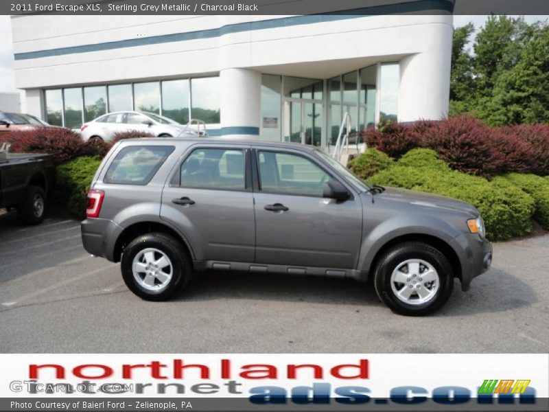 Sterling Grey Metallic / Charcoal Black 2011 Ford Escape XLS