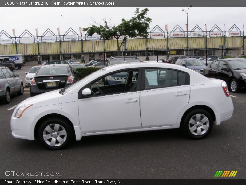 Fresh Powder White / Charcoal/Steel 2008 Nissan Sentra 2.0