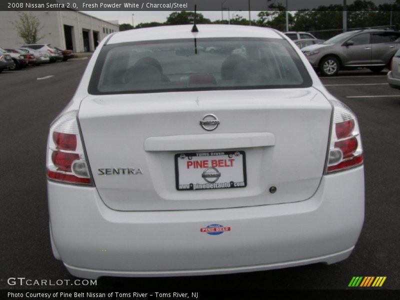 Fresh Powder White / Charcoal/Steel 2008 Nissan Sentra 2.0