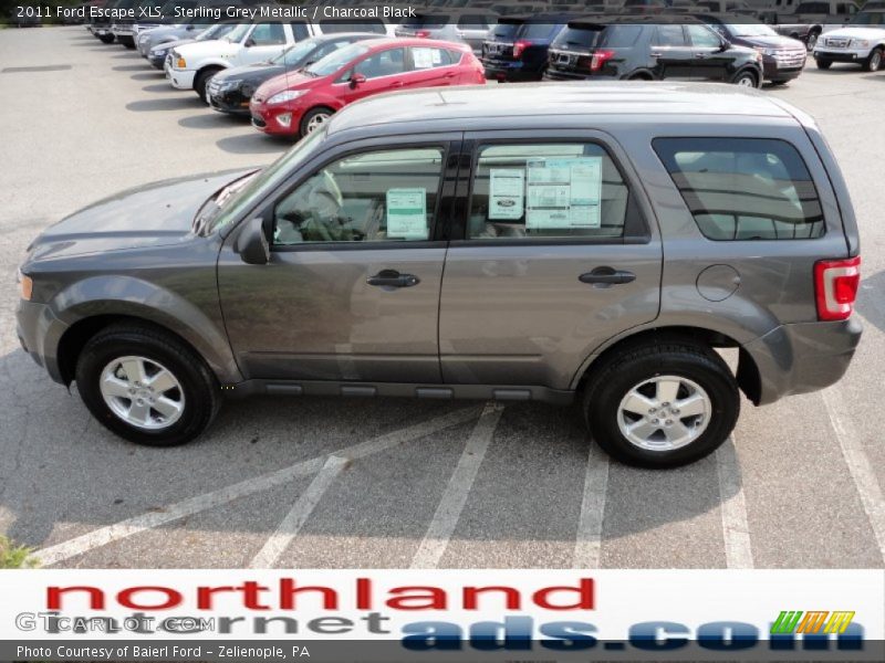 Sterling Grey Metallic / Charcoal Black 2011 Ford Escape XLS