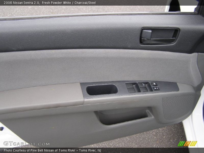 Fresh Powder White / Charcoal/Steel 2008 Nissan Sentra 2.0