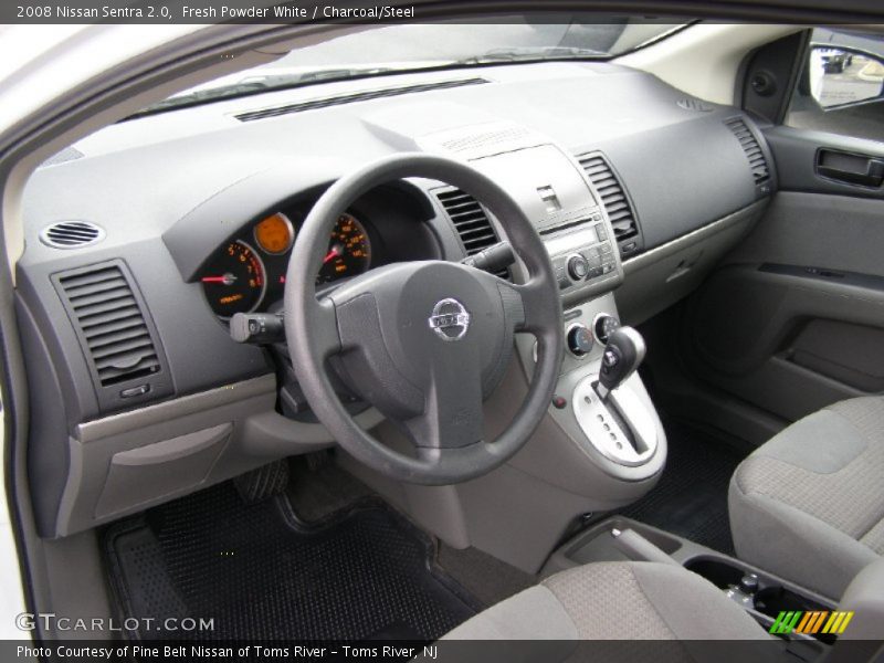 Fresh Powder White / Charcoal/Steel 2008 Nissan Sentra 2.0
