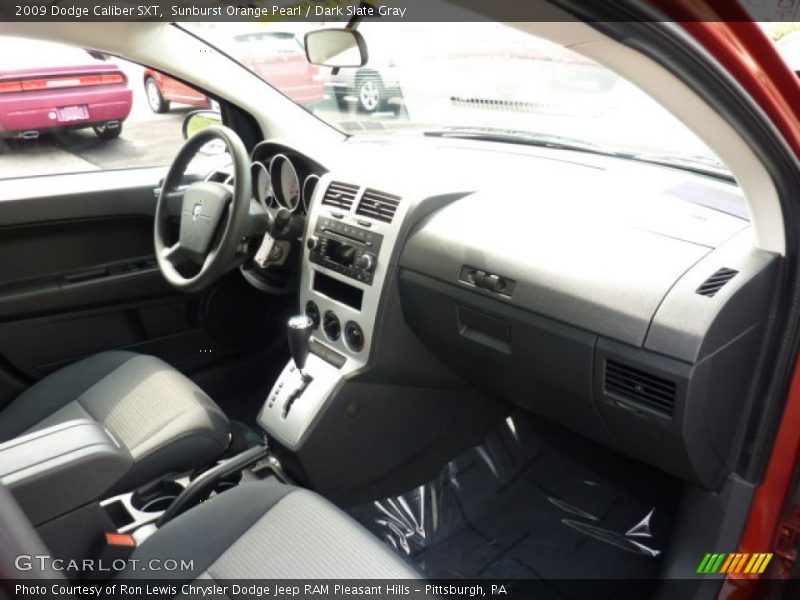 Sunburst Orange Pearl / Dark Slate Gray 2009 Dodge Caliber SXT