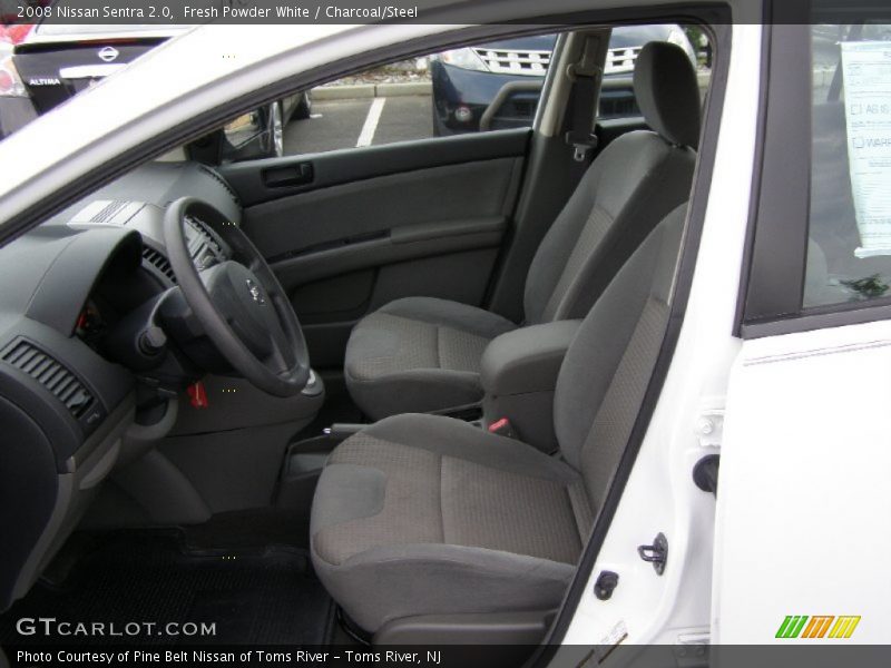 Fresh Powder White / Charcoal/Steel 2008 Nissan Sentra 2.0