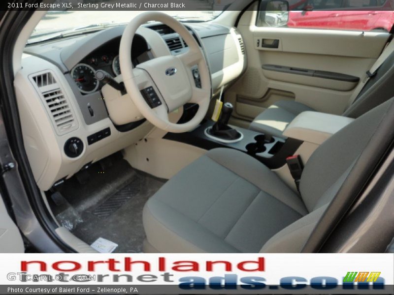 Sterling Grey Metallic / Charcoal Black 2011 Ford Escape XLS