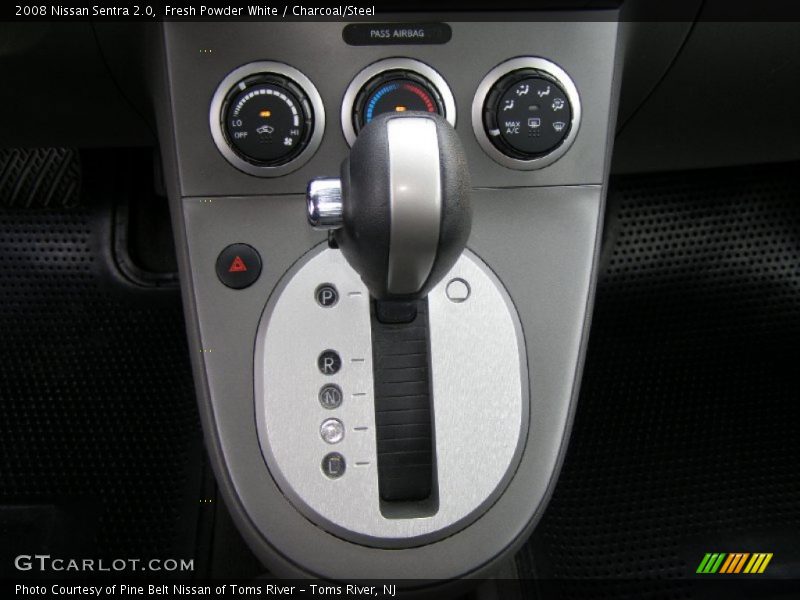 Fresh Powder White / Charcoal/Steel 2008 Nissan Sentra 2.0