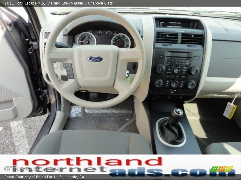 Sterling Grey Metallic / Charcoal Black 2011 Ford Escape XLS