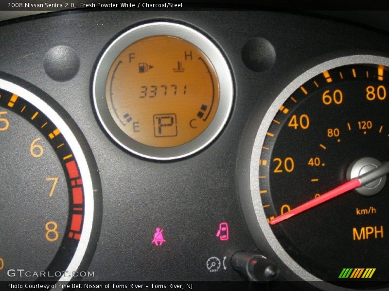 Fresh Powder White / Charcoal/Steel 2008 Nissan Sentra 2.0