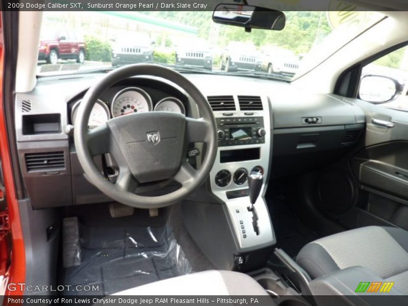 Sunburst Orange Pearl / Dark Slate Gray 2009 Dodge Caliber SXT