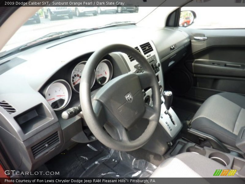 Sunburst Orange Pearl / Dark Slate Gray 2009 Dodge Caliber SXT