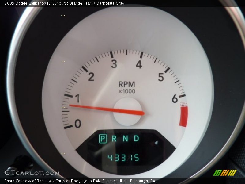 Sunburst Orange Pearl / Dark Slate Gray 2009 Dodge Caliber SXT