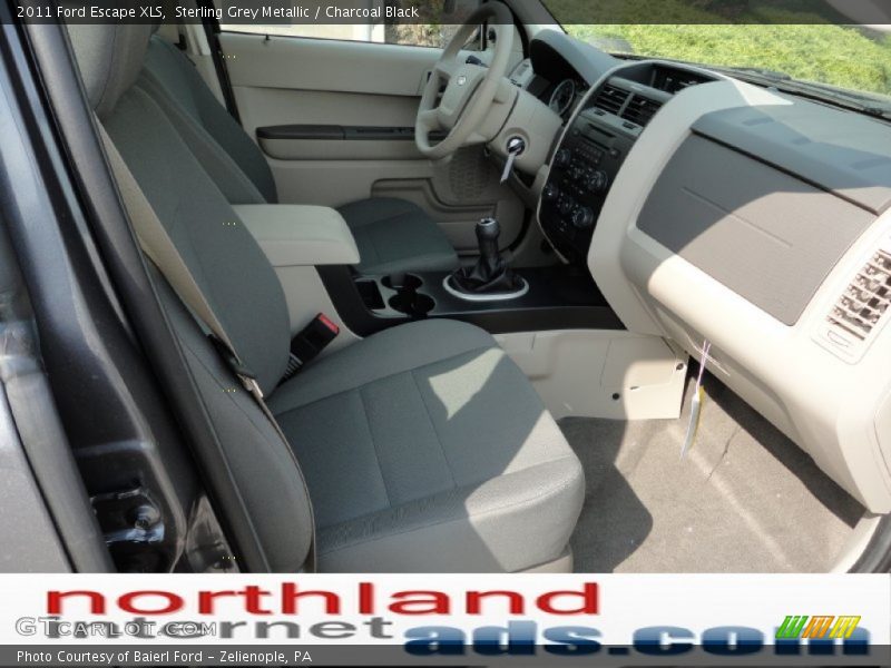 Sterling Grey Metallic / Charcoal Black 2011 Ford Escape XLS