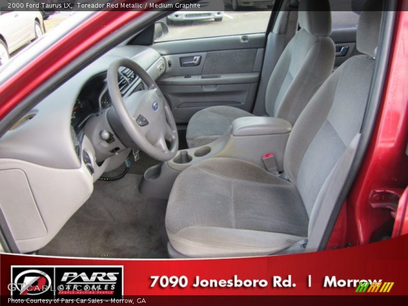 Toreador Red Metallic / Medium Graphite 2000 Ford Taurus LX