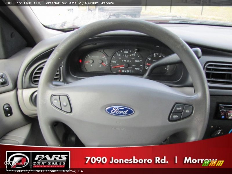 Toreador Red Metallic / Medium Graphite 2000 Ford Taurus LX