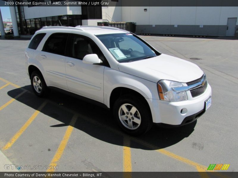 Summit White / Light Gray 2009 Chevrolet Equinox LT AWD