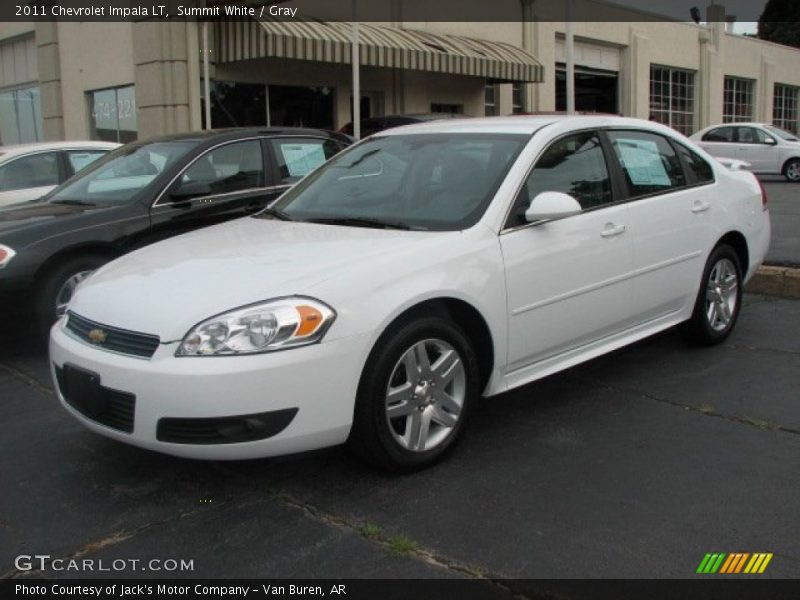 Summit White / Gray 2011 Chevrolet Impala LT