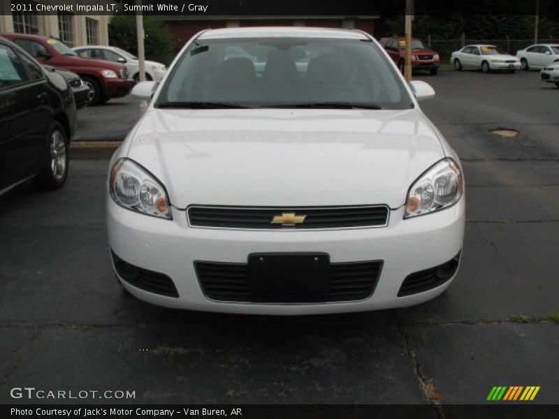 Summit White / Gray 2011 Chevrolet Impala LT