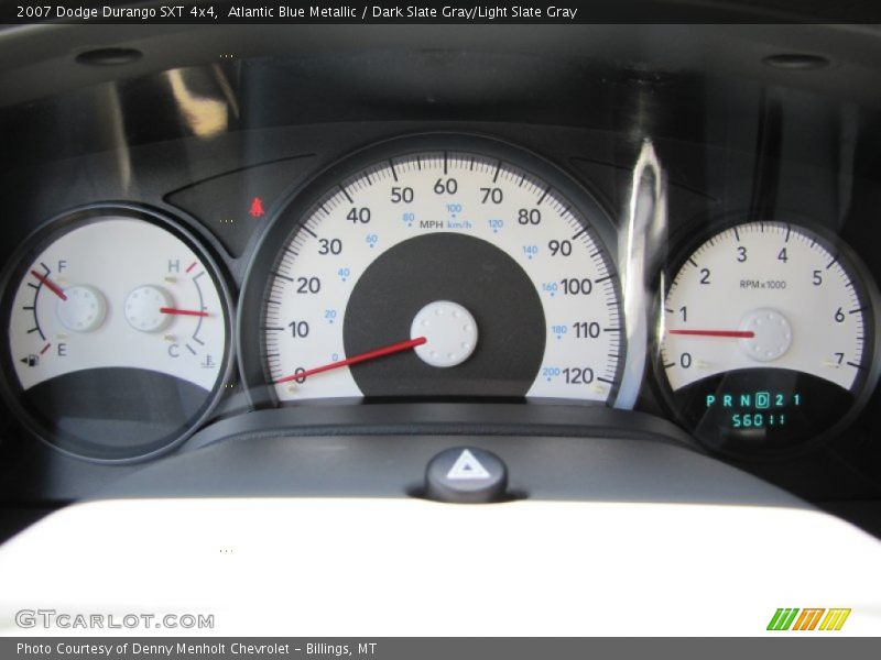 Atlantic Blue Metallic / Dark Slate Gray/Light Slate Gray 2007 Dodge Durango SXT 4x4