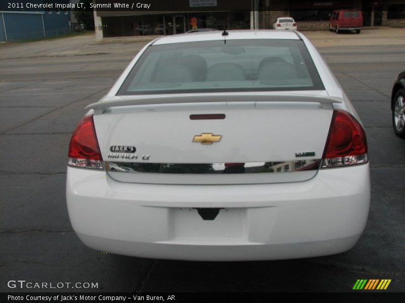 Summit White / Gray 2011 Chevrolet Impala LT