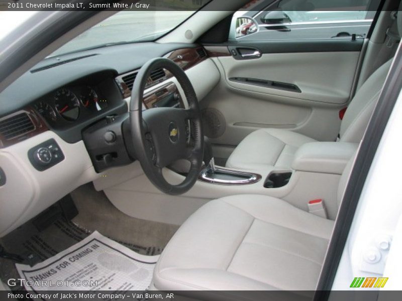 Summit White / Gray 2011 Chevrolet Impala LT