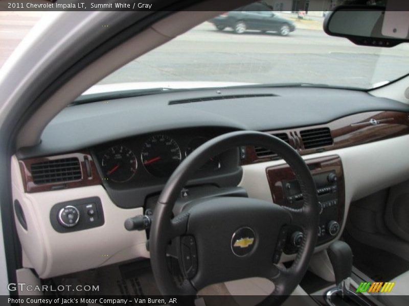 Summit White / Gray 2011 Chevrolet Impala LT