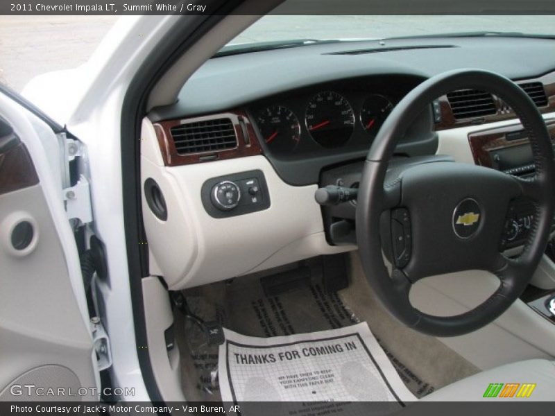 Summit White / Gray 2011 Chevrolet Impala LT