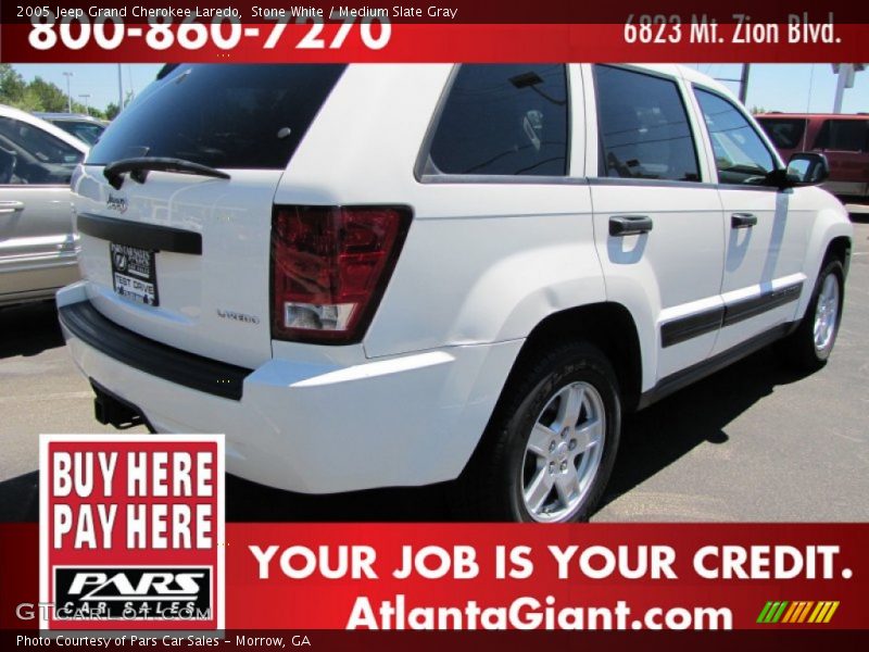 Stone White / Medium Slate Gray 2005 Jeep Grand Cherokee Laredo