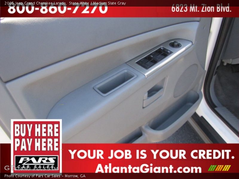Stone White / Medium Slate Gray 2005 Jeep Grand Cherokee Laredo