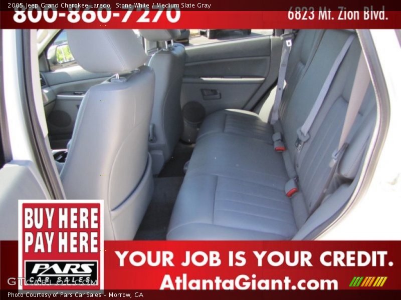 Stone White / Medium Slate Gray 2005 Jeep Grand Cherokee Laredo