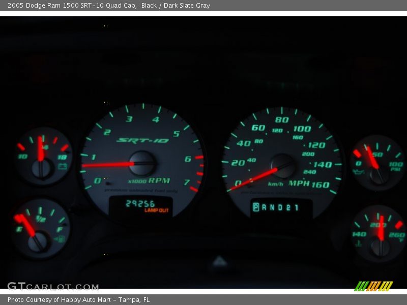  2005 Ram 1500 SRT-10 Quad Cab SRT-10 Quad Cab Gauges