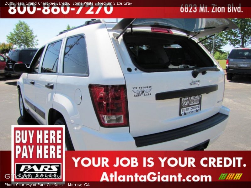 Stone White / Medium Slate Gray 2005 Jeep Grand Cherokee Laredo